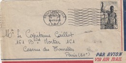 A.E.F. - LETTRE PAR AVION BRAZZAVILLE 23.11.1949 POUR PARIS  /2 - Briefe U. Dokumente