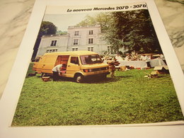 ANCIENNE PUBLICITE LE NOUVEAU  207 D DE MERCEDES  1977 - Camions