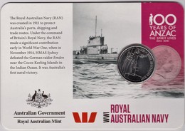 Australia 2015 ANZAC 100 Years - WW1  Royal Australian Navy Uncirculated 20c - Zonder Classificatie