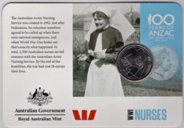 Australia 2015 ANZAC 100 Years - WW1 Nurses Uncirculated 20c - Sin Clasificación