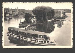 Visé - La Meuse, Ile Robinson Et Le Bateau Touriste - Publicité L'Oie à La Mode Hôtel Du Pont - Visé