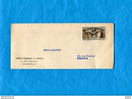 ERINNOPHILIE-lettre Timbrée Par -Vignette-1 Fr-pour La Défense De La Propriété Batie - Briefe U. Dokumente