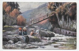 The Miners Bridge - Bettws-y-Coed - Artist Hadfield Cubley - Tuck Oilette 7198 - Caernarvonshire
