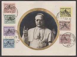 Vatican 1939 Death Of Pope Pius XI Postcard 1st Day Use - Brieven En Documenten