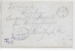 KRIEGSGEFANFENENPOST - 1917 - ENVELOPPE De OFLAG HANN.MÜNDEN => BUREAU AIDE RUSSE MOSCOVITE à COPENHAGUE (DANEMARK) - Prisoners Of War Mail