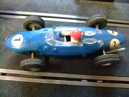 SCALEXTRIC Triang FERRARI V6 Azul Nº 7 Guia Fija Made In Spain - Circuiti Automobilistici