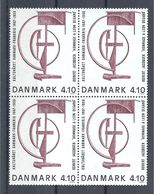 DENMARK 1988 DANISH - FRENCH CULTURE YEAR X 4 ** MNH - Unused Stamps