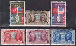 AC - TURKEY STAMP  - The 150th ANNIVERSARY OF USA - AMERICA INDEPENDENCE ATATURK, INONU, ROOSEVELT, FLAGS MNH 1939 - Nuovi