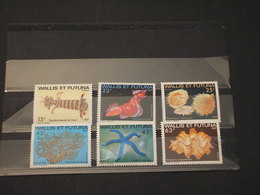 WALLIS FUTUNA - 1979 FAUNA MARINA 6  VALORI - NUOVI(++) - Unused Stamps