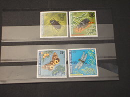 WALLIS FUTUNA - 1974 INSETTI/FARFALLA 4  VALORI - NUOVI(++) - Unused Stamps