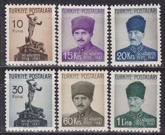 AC - TURKEY STAMP  -  The 25th ANNIVERSARY OF THE SUPREME MILITARY COMMAND MAJOR BATTLE INONU MNH 30 AUGUST 1947 - Neufs