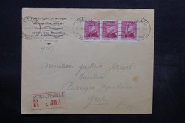 MONACO - Enveloppe En Recommandé Pour Gap En 1942 , Affranchissement Plaisant - L 32566 - Storia Postale