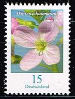 Bund 2018, Michel# 3424 R **  Serie „Blumen“: Wiesenschaumkraut Mit Rollennummer - Unused Stamps