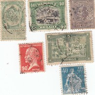 12534-LOTTICINO DI N°. 6 FRANCOBOLLI PERFIN - USATI - BELGIO-OLANDA-NORVEGIA -FRANCIA E SVIZZERA - Zonder Classificatie