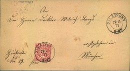 1871, Reichspost-Vorläufer Mit Preussen-NV "ZIEBINGEN 29/11 71" - Briefe U. Dokumente