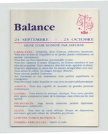 BALANCE - Astrologie