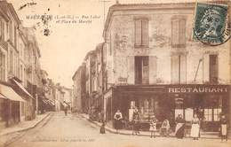 47-MARMANDE- RUE L'ABAT ET PLACE DU MARCHE - Marmande