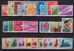 SAN MARINO - 1964 - Annata Completa - 28 Valori - Year Complete ** MNH/VF - Volledig Jaar