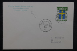 SUÈDE - Enveloppe Par Hélicoptère En 1955 , Voir Cachets - L 32681 - Lettres & Documents