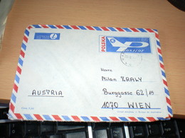 Warszawa Lotnicza Par Avion To Wien 1980 - Posta Aerea