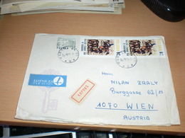 Warszawa Lotnicza Par Avion Expres To Wien 1980 - Posta Aerea