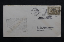 CANADA - Enveloppe 1 Er Vol En 1929 Windsor / Hamilton - L 32756 - Storia Postale