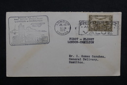 CANADA - Enveloppe 1 Er Vol En 1929 London  / Hamilton - L 32757 - Cartas & Documentos