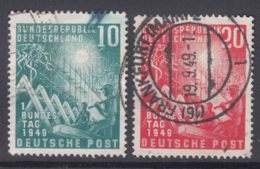 Germany 1949 Mi#111-112 Used - Gebruikt