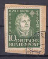 Germany 1952 Mi#149 Used On Piece - Used Stamps