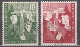 Germany 1952 Mi#153-154 Used - Gebraucht