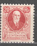 Liechtenstein 1925 Mi#73 Mint Never Hinged - Nuevos