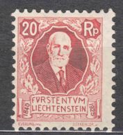 Liechtenstein 1925 Mi#73 Mint Hinged - Ungebraucht