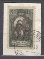 Liechtenstein 1921 Landscapes Mi#58 Used On Piece - Used Stamps