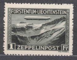 Liechtenstein 1931 Airmail Zeppelin Mi#114 Mint Never Hinged - Nuovi