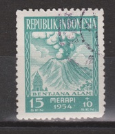 Indonesie 119 Used ; Vulkaan, Volcano, Volcan, Gunung Merapi 1954 NOW MANY STAMPS INDONESIA VERY CHEAP - Volcanos