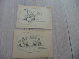 2 Cartes Postale Feldpost CPFM Humour En Allemand Guerre 39/45 - War 1939-45