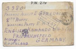 KRIEGSGEFANGENEN - 1917 - LETTRE CENSUREE De WEST LOTHIAN (GB) => PRISONNIER De GUERRE ANGLAIS STALAG FRIEDRICHSFELD - Prisoners Of War Mail