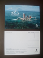 Vintage ! SINGAPORE AIRLINES Colour Postcard - Southeast ASIA (#00-1) - Stationery