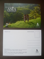 Vintage ! SINGAPORE AIRLINES Colour Postcard -Southeast Asia (#16-1) - Papiere