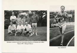 Course à Pied Alain Mimoun Maider Algerie Mort à St Mandé 1995 Bourg En Bresse  Dos Non CP - Athlétisme