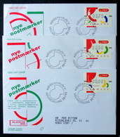 Denmark  1995 ATM Franking Labels Minr.2-4 FDC ( Lot 6538 ) - Automaatzegels [ATM]