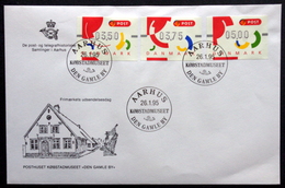 Denmark  1995 ATM Franking Labels Minr.2-4 FDC ( Lot 6538 ) - Automatenmarken [ATM]