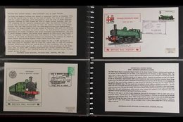 RAILWAYS  1973-78 "British Rail History" Series All Different Collection Of Illustrated Covers In Two Volumes, All Beari - Sin Clasificación