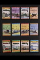 RAILWAYS  1980's Leaders Of The World All Different Never Hinged Mint Collection From Various British Commonwealth Count - Ohne Zuordnung