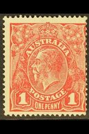 1916-18  1d Rose Red (Rough Paper) Die II, SG 47i, Centred Right, Fine Mint With Some Light Gum Graze For More Images, P - Andere & Zonder Classificatie