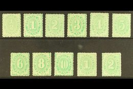 POSTAGE DUES  1902-04 Complete Set To 2s, Perf 11½, 12, Compound With 11, SG D22.32, Fine To Very Fine Mint. (11 Stamps) - Altri & Non Classificati