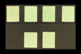 POSTAGE DUES  1906 Complete Set To 6d Green, Wmk Crown Over Single Line A, SG D45/50, Very Fine Mint (6d No Gum) (6 Stam - Sonstige & Ohne Zuordnung