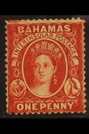 1863-7  1d Scarlet-vermilion, Wmk Crown CC, Perf.14, SG 33, Never Hinged Mint, BP Basel Certificate Accompanies. For Mor - Altri & Non Classificati