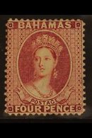 1863-77  4d Rose Lake Perf 14, SG 37, Fine Mint Part Og, Fresh, With BPA Photo-certificate For More Images, Please Visit - Other & Unclassified