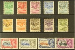 1933-35  COMPLETE USED KGV COLLECTION Presented On A Stock Card With The 1933 Definitive Set & 1935 Jubilee Set, SG 1/14 - Other & Unclassified